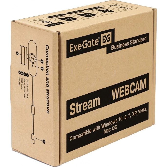 Веб-камера ExeGate Stream HD 4000 4K UHD T-Tripod. Фото3