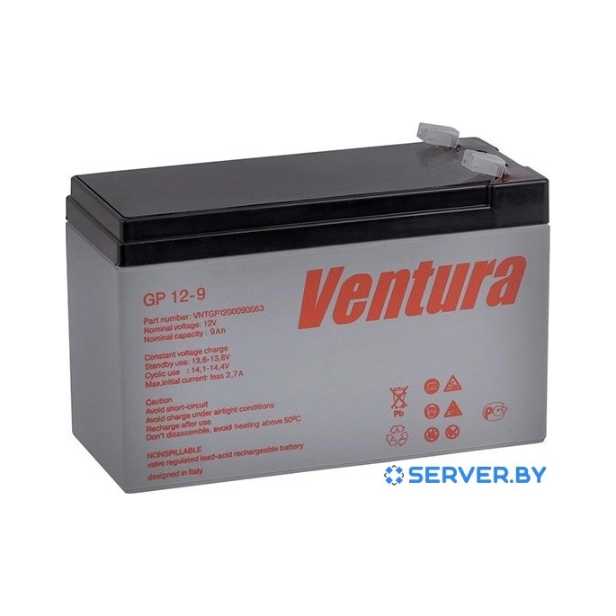 Аккумулятор для ИБП Ventura GP 12-9 (12 В/9 А·ч). Фото1