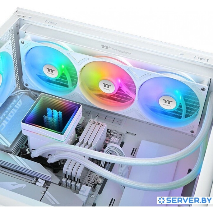 Система жидкостного охлаждения для процессора Thermaltake TH360 V3 ARGB Sync Snow Edition CL-W468-PL12SW-A. Фото5