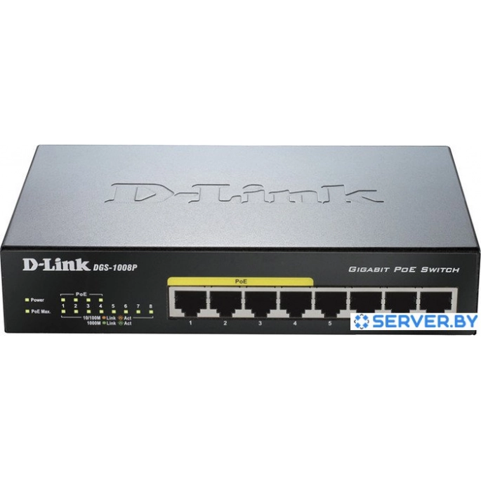Коммутатор D-Link DGS-1008P. Фото1