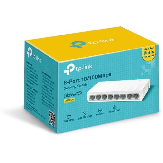 Коммутатор TP-Link LS1008. Фото4
