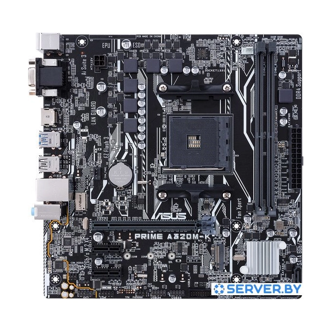 Материнская плата ASUS Prime A320M-K. Фото 1