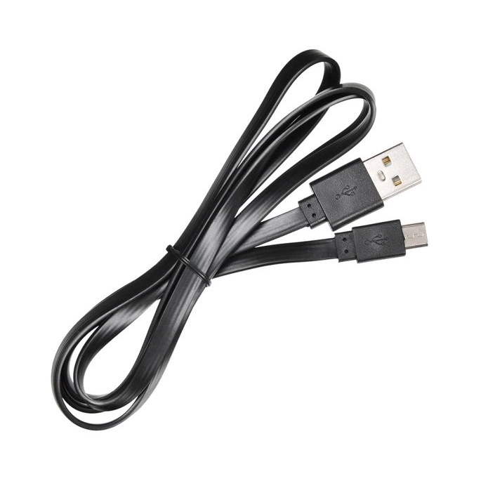 Кабель Buro BHP microUSB 1M Flat (черный). Фото 1