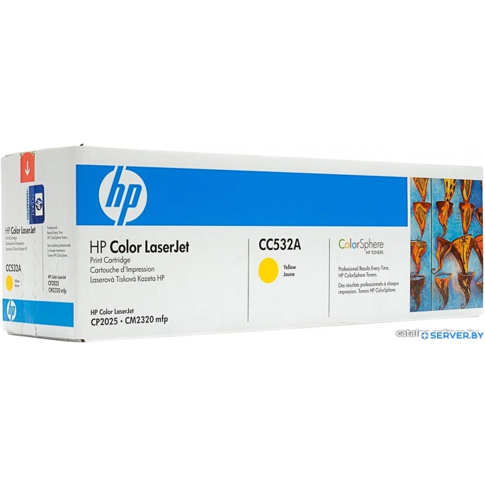 Картридж HP CC532A. Фото 3