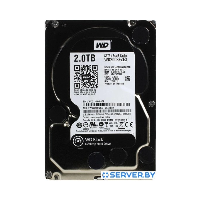 Жесткий диск WD Black 2TB (WD2003FZEX). Фото1