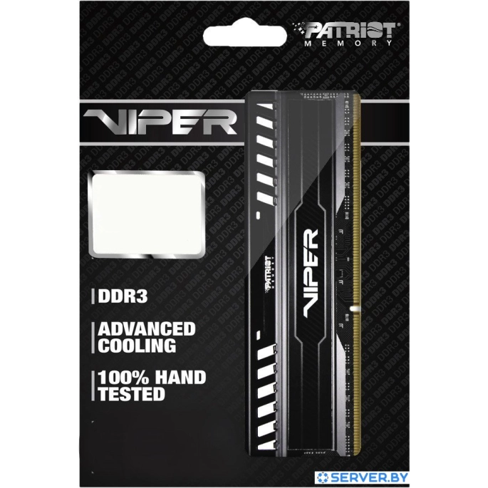 Оперативная память Patriot Viper 3 Black Mamba 8GB DDR3 PC3-12800 (PV38G160C0). Фото 5