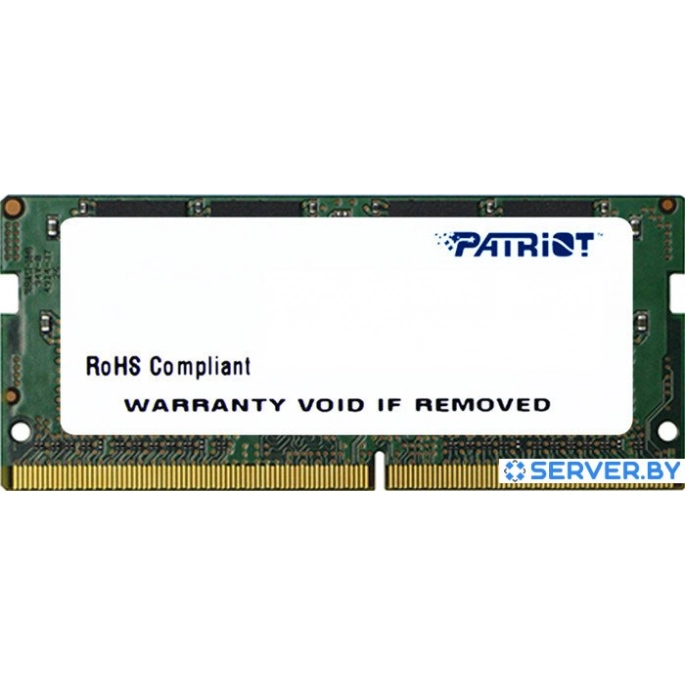 Оперативная память Patriot Signature Line 8GB DDR4 SODIMM PC4-19200 [PSD48G240081S]. Фото1