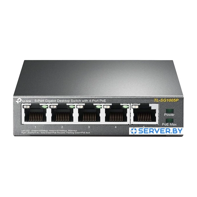 Коммутатор TP-Link TL-SG1005P. Фото 1
