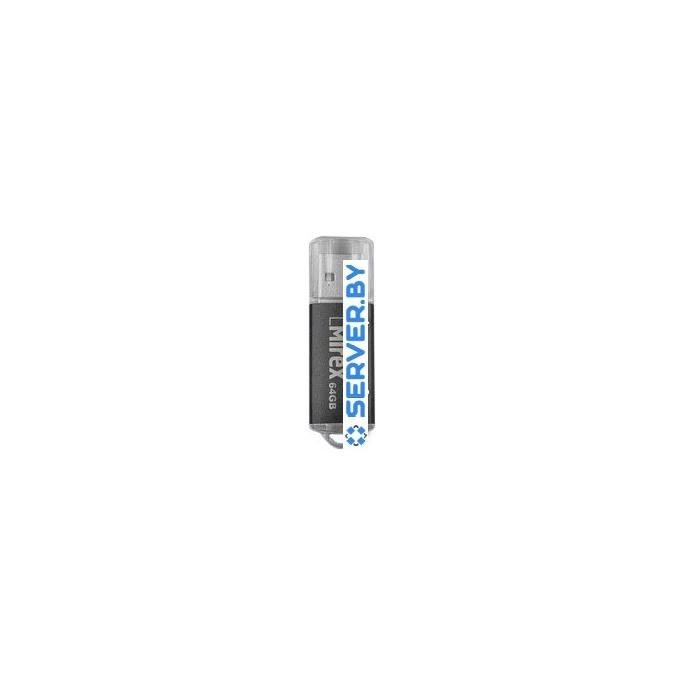USB Flash Mirex UNIT BLACK 64GB (13600-FMUUND64). Фото 1