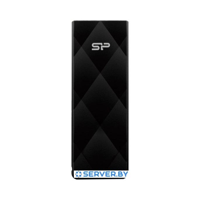 USB Flash Silicon-Power Blaze B20 Black 128GB (SP128GBUF3B20V1K). Фото1