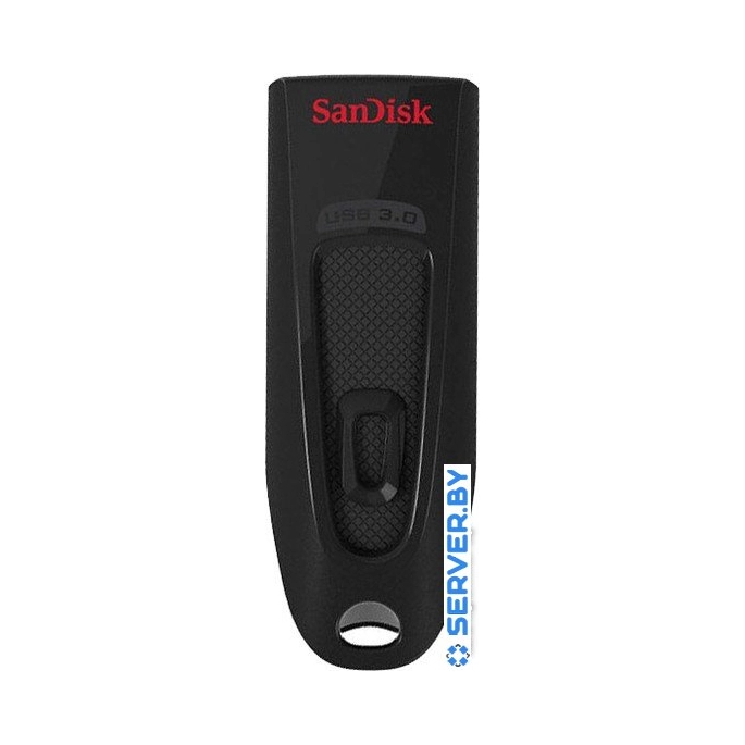 USB Flash SanDisk Ultra USB 3.0 Black 64GB (SDCZ48-064G-U46). Фото 1