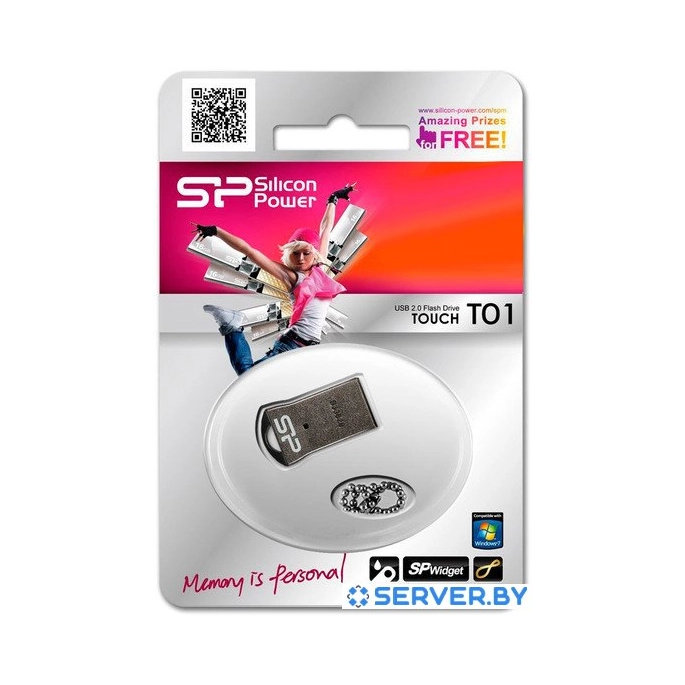 USB Flash Silicon-Power Touch T01 64GB Black (SP064GBUF2T01V1K). Фото 4