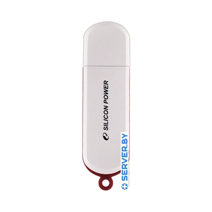 USB Flash Silicon-Power LuxMini 320 White 64GB (SP064GBUF2320V1W). Фото1