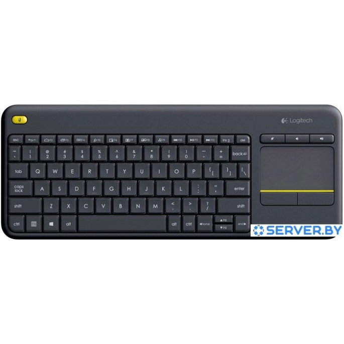 Клавиатура Logitech Wireless Touch Keyboard K400 Plus Black (920-007147). Фото1