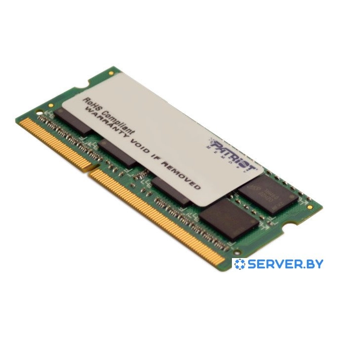 Оперативная память Patriot Signature 4GB DDR3 SO-DIMM PC3-10600 (PSD34G13332S). Фото 2