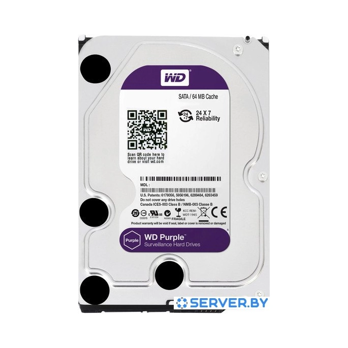 Жесткий диск WD Purple 1TB (WD10PURX). Фото1