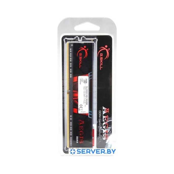 Оперативная память G.Skill Aegis 16GB DDR4 PC4-24000 F4-3000C16S-16GISB. Фото 3