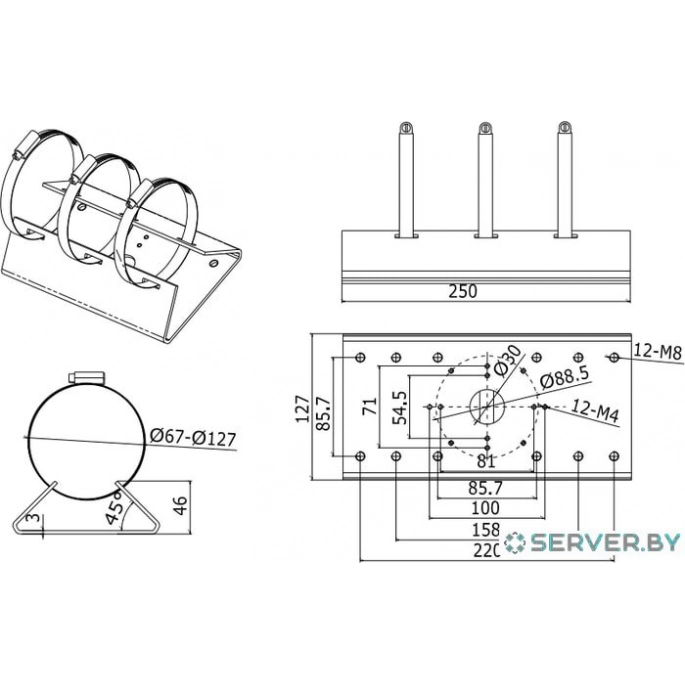 Кронштейн Hikvision DS-1275ZJ. Фото 2