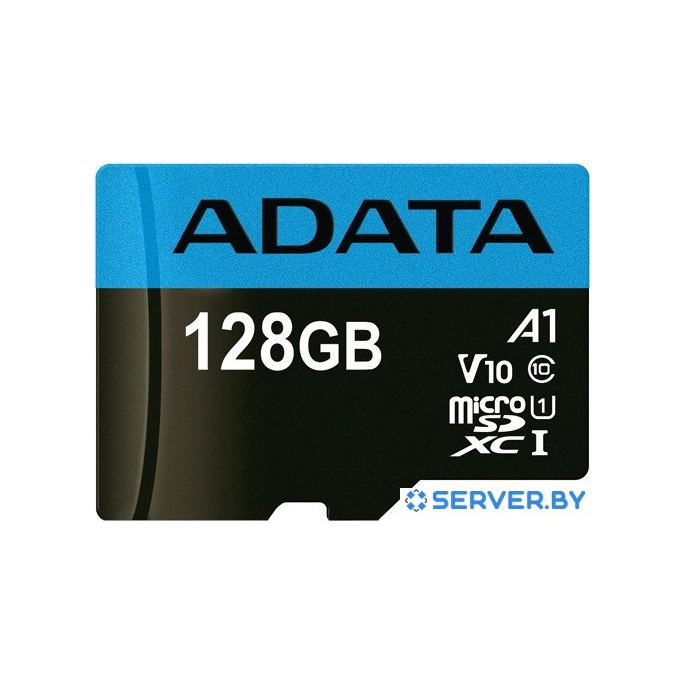 Карта памяти A-Data Premier AUSDX128GUICL10A1-RA1 microSDXC 128GB (с адаптером). Фото 2
