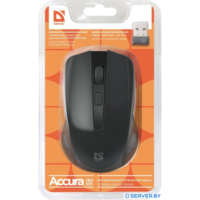 Мышь Defender Accura MM-935 (черный). Фото4