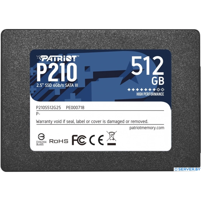 SSD Patriot P210 512GB P210S512G25. Фото1