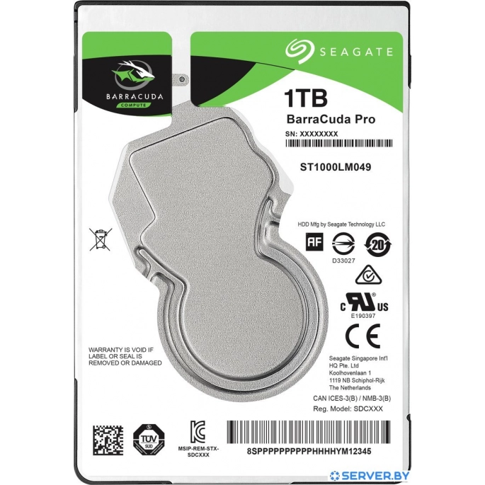 Жесткий диск Seagate Barracuda Pro 1TB ST1000LM049. Фото1