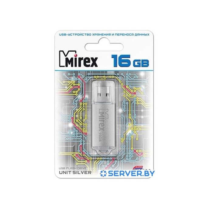 USB Flash Mirex Unit Silver 16GB [13600-FMUUSI16]. Фото 3