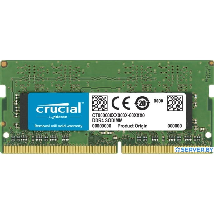 Оперативная память Crucial 32GB DDR4 SODIMM PC4-25600 CT32G4SFD832A. Фото 1