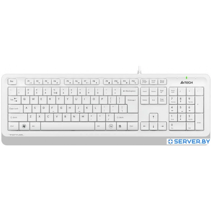 Клавиатура A4Tech Fstyler FK10 (белый/серый). Фото 1