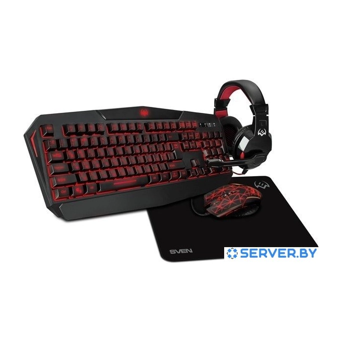 Клавиатура + мышь с ковриком + наушники SVEN GS-4300. Фото 2