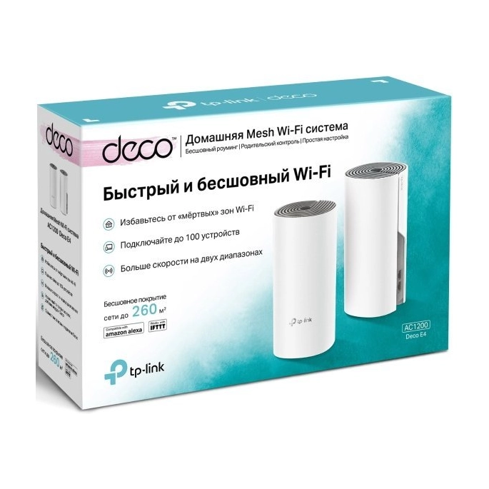 Wi-Fi система TP-Link Deco E4 (2 шт.). Фото 5