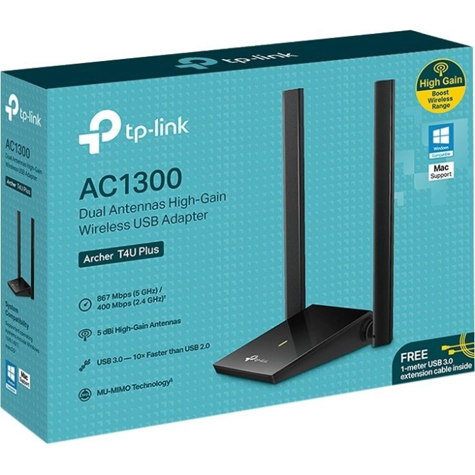 Wi-Fi адаптер TP-Link Archer T4U Plus. Фото3