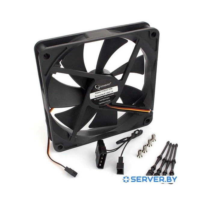 Вентилятор для корпуса Gembird S14025H-3P4M. Фото 2